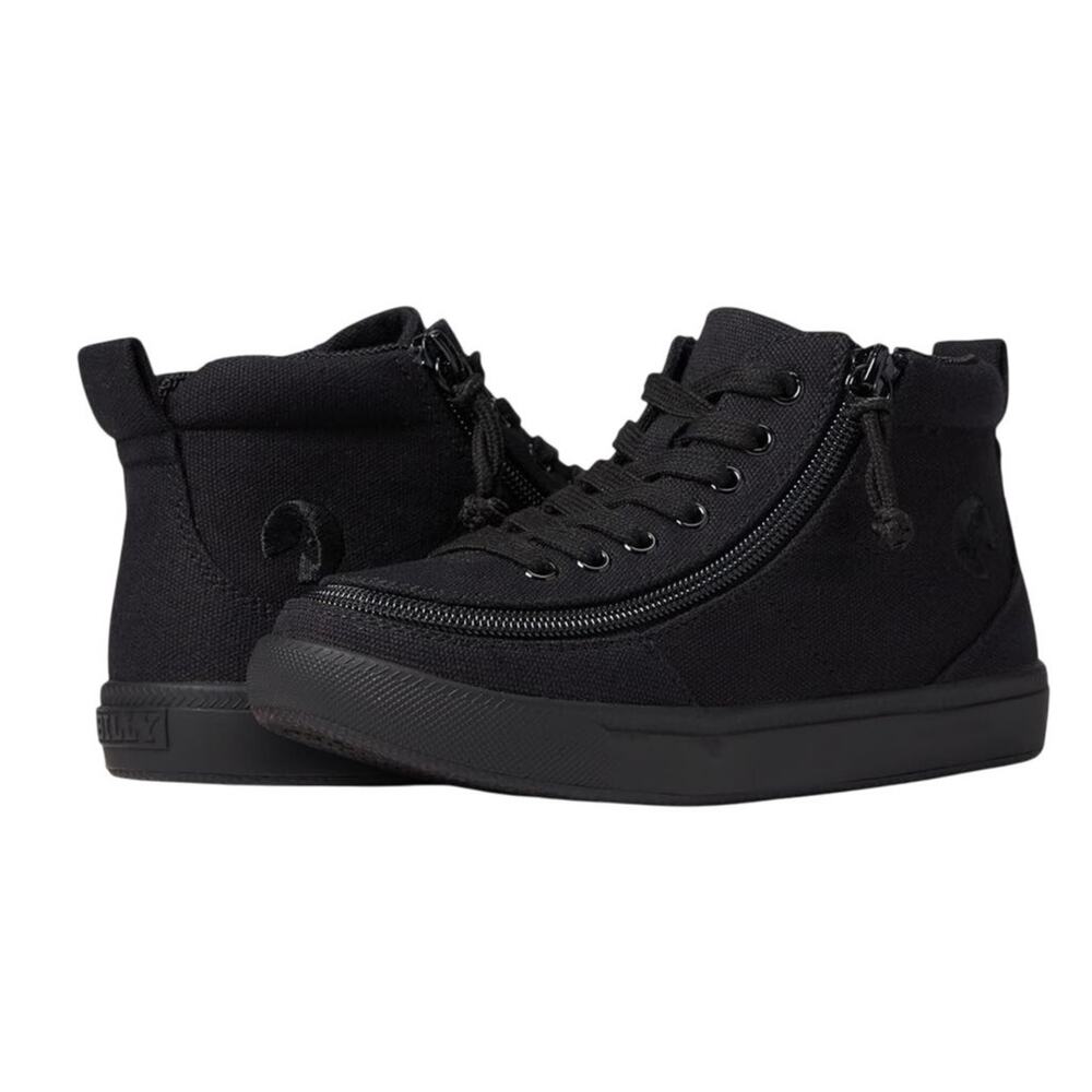 Billy Kids Classic DR High II Sneakers US 13 Black Canvas Wrap Around Zip NIB